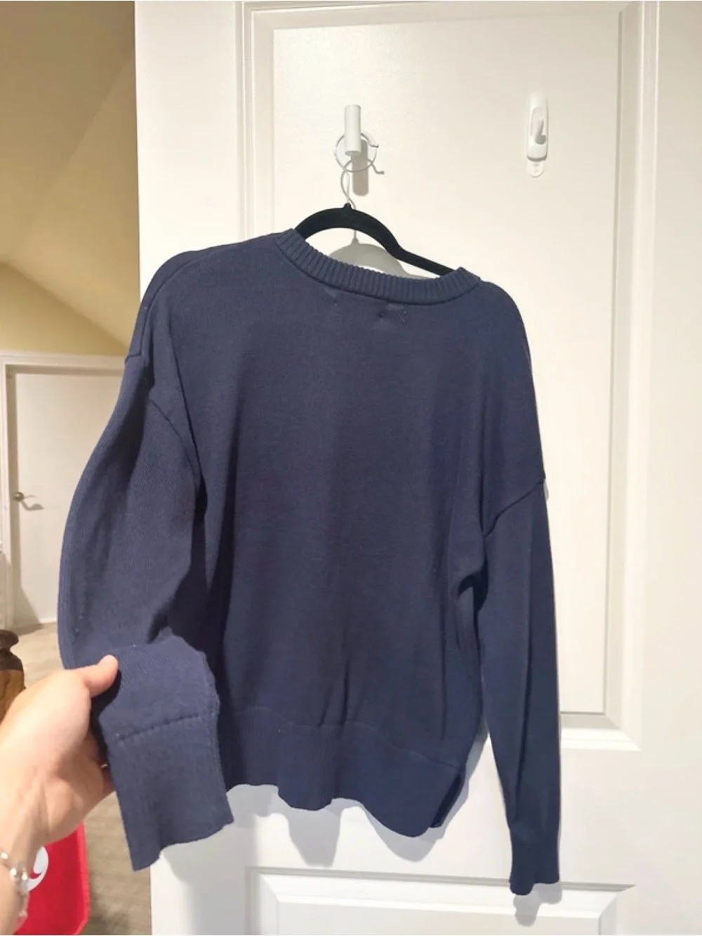 Beach Riot x Anthropologie Callie Americana Sweater In Navy